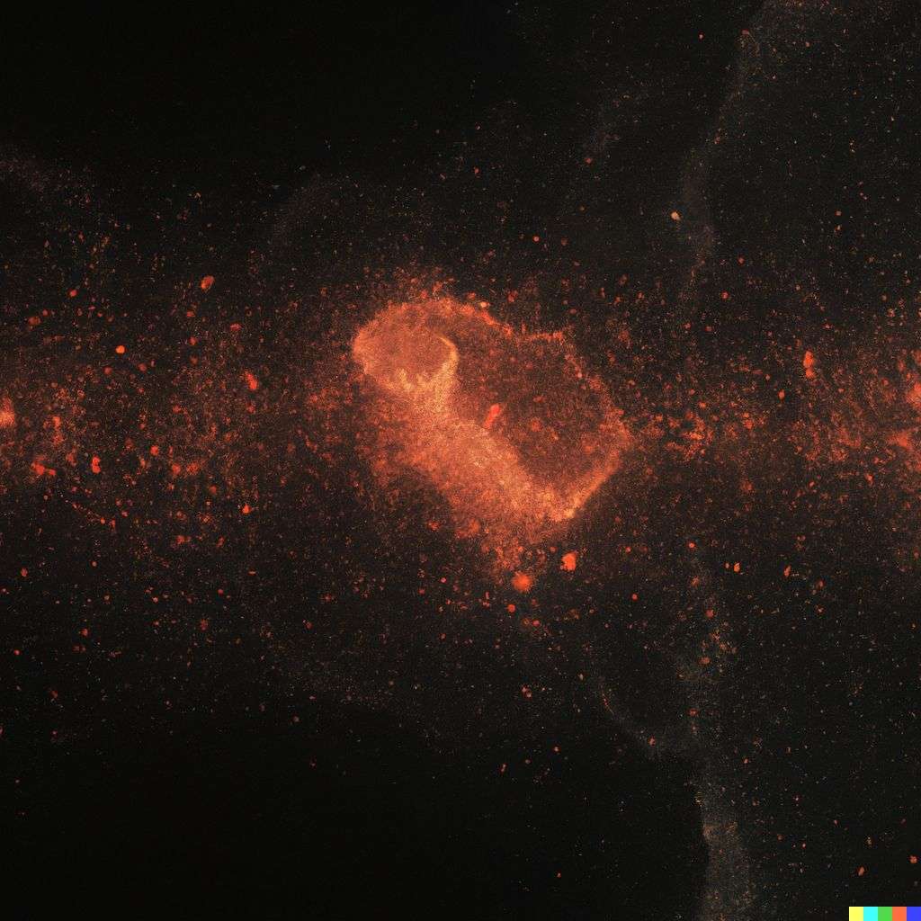 a representation of anxiety, particle simulation, Octane render